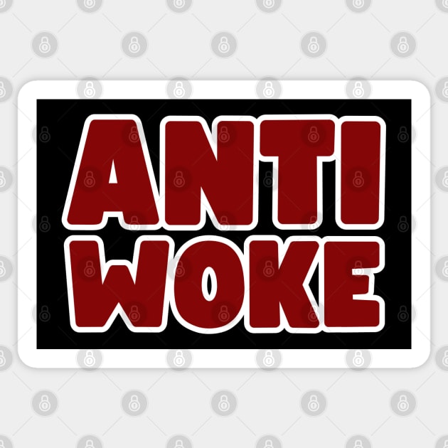 Anti Woke Sticker by la chataigne qui vole ⭐⭐⭐⭐⭐